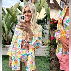 SMYM Weekday Button up in Petal pop